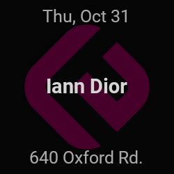 iann dior ann arbor|Iann Dior – Ann Arbor – Oct 31 .